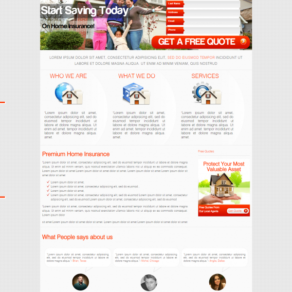 Home Insurance HTML Template